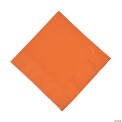 Pumpkin Spice Orange Luncheon Napkins - 50 Pc.