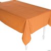 Pumpkin Spice Orange Plastic Tablecloth -Halloween Costumes Halloween Party Supplies🎃 Sales pumpkin spice orange plastic tablecloth13789044