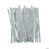 Silver Metallic Twist Ties - 600 Pc. -Halloween Costumes Halloween Party Supplies🎃 Sales silver metallic twist ties 600 pc 13724233