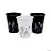 Skeleton Print Plastic Cups - 50 Ct.