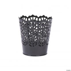 Small Halloween Die-Cut Spider Web Pails - 6 Pc.