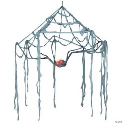 Spider Canopy Web with Light-Up Eyes Halloween Decoration