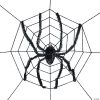 Spider Web With Spider Halloween Decoration