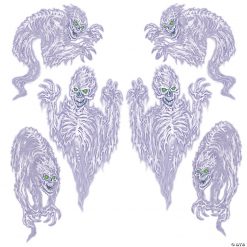 Spooky Spirit Plastic Wall Accents