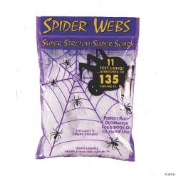 Stretchy White Spider Webs