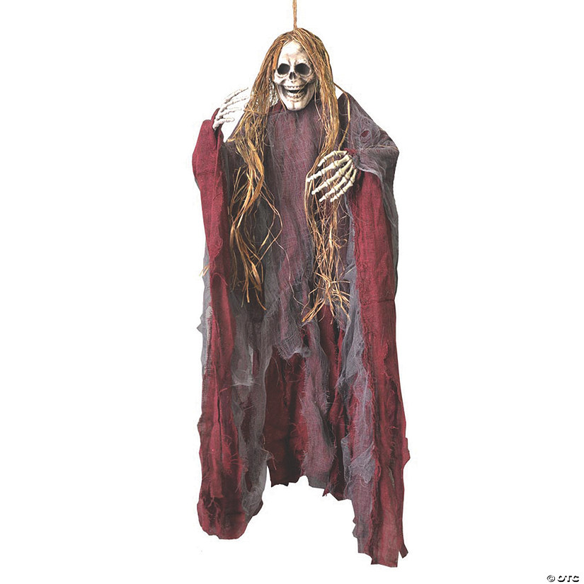 Tattered Ghoul with Hair Halloween Decoration 3 Tattered Ghoul with Hair Halloween Decoration
