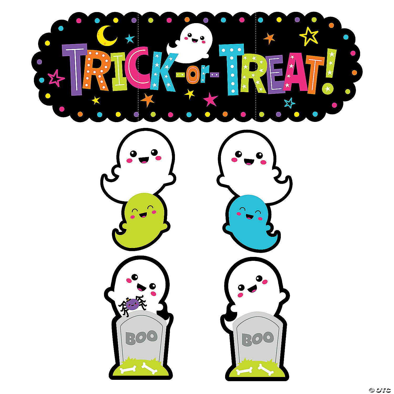Value Ghost Trunk-or-Treat Decorating Kit - 5 Pc. 4 Value Ghost Trunk-or-Treat Decorating Kit - 5 Pc. - Image 2