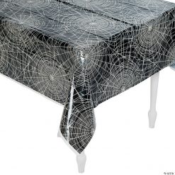 Vintage Halloween Plastic Tablecloth