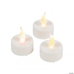 Battery-Operated Tea Light Candles - 12 Pc.