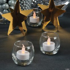 Battery-Operated Tea Light Candles - 12 Pc. 9 Battery-Operated Tea Light Candles - 12 Pc. -Halloween Costumes Halloween Party Supplies🎃 Sales white battery operated tea light candles 12 pc 91 5004 a02