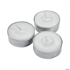 White Tea Light Candles - 50 Pc.