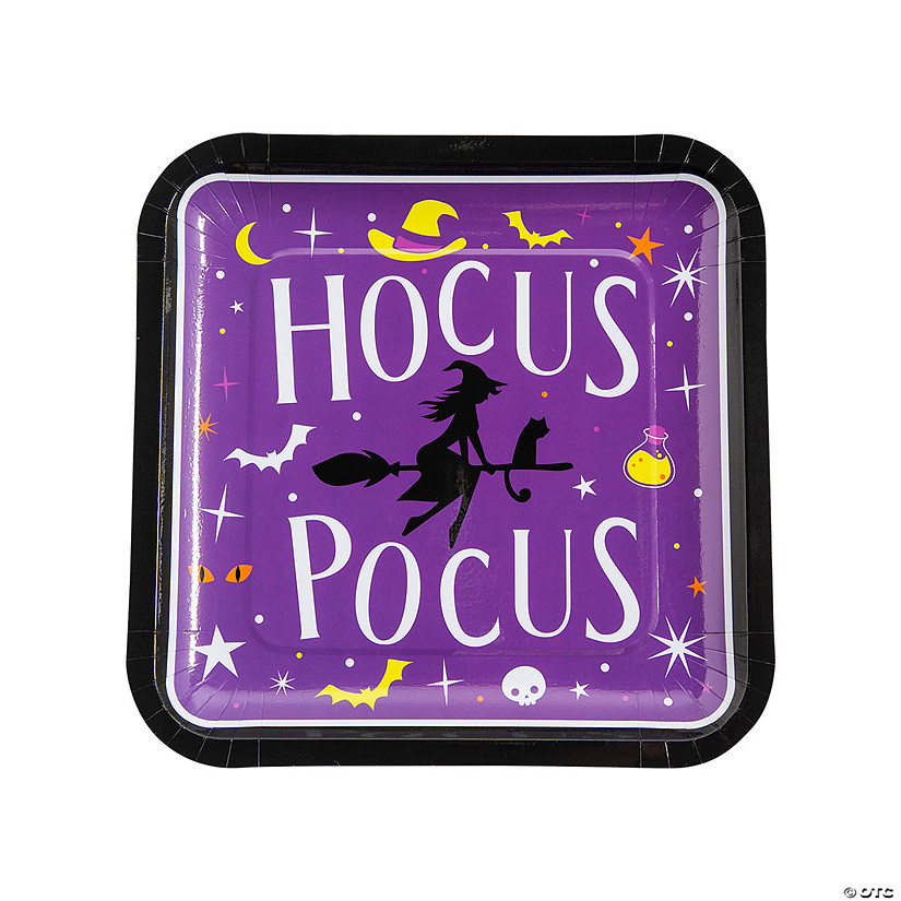 Witch Party Square Paper Dinner Plates - 8 Ct. 3 Witch Party Square Paper Dinner Plates - 8 Ct.