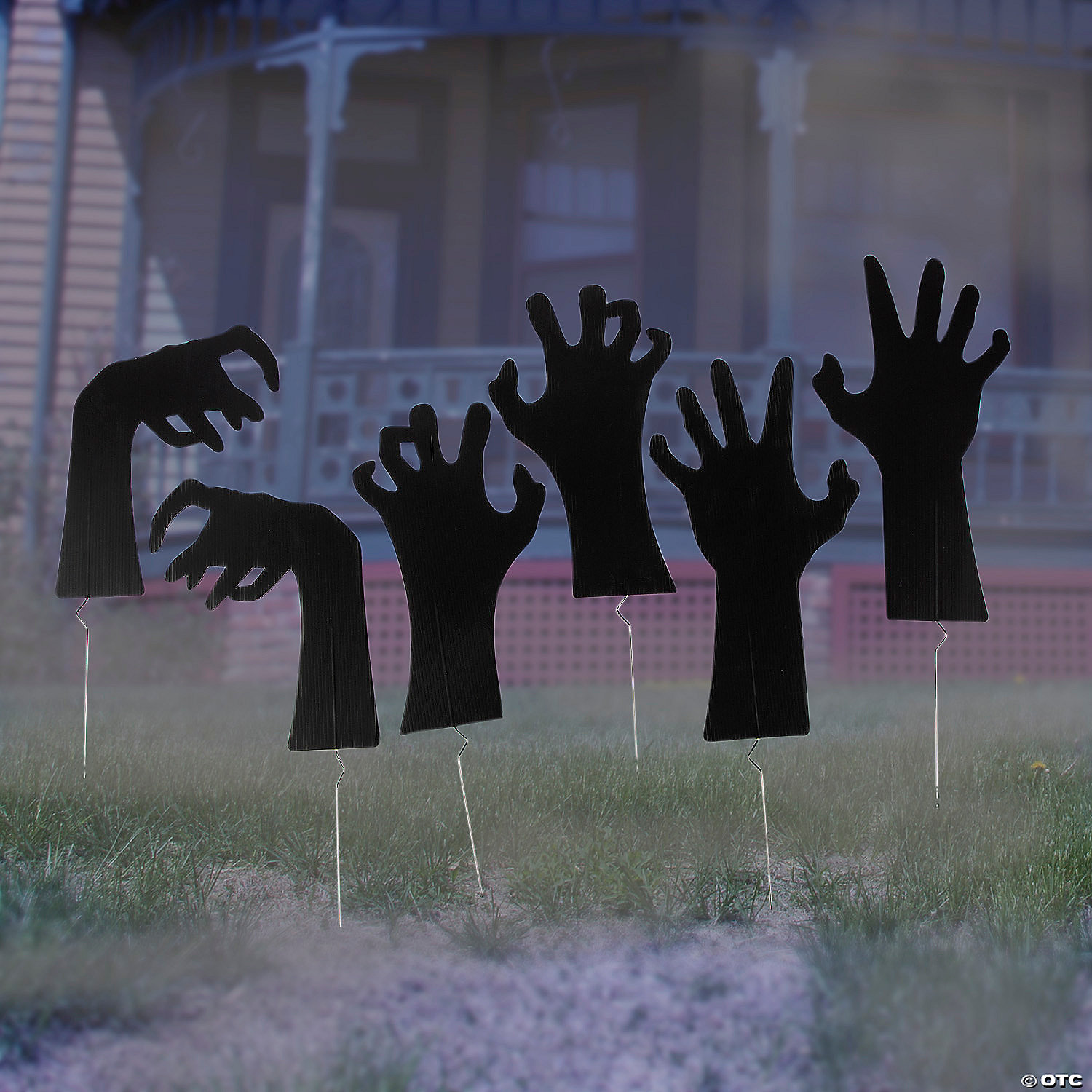 Zombie Hand Yard Stakes Halloween Decorations - 6 Pc. 3 Zombie Hand Yard Stakes Halloween Decorations - 6 Pc.